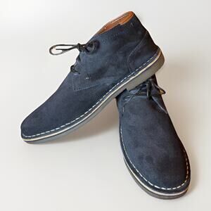 Kenneth Cole Reaction Men’s Gray Leather Desert Sun Ankle Boots Size 9M